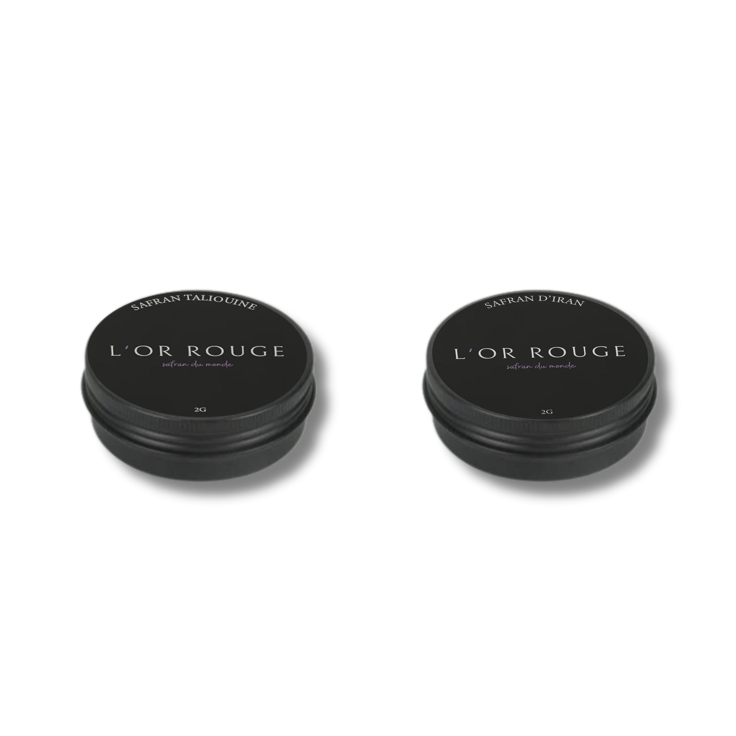 Coffret Duo L’or rouge™ : 2 g Safran de Taliouine + 2 g Safran d'Iran