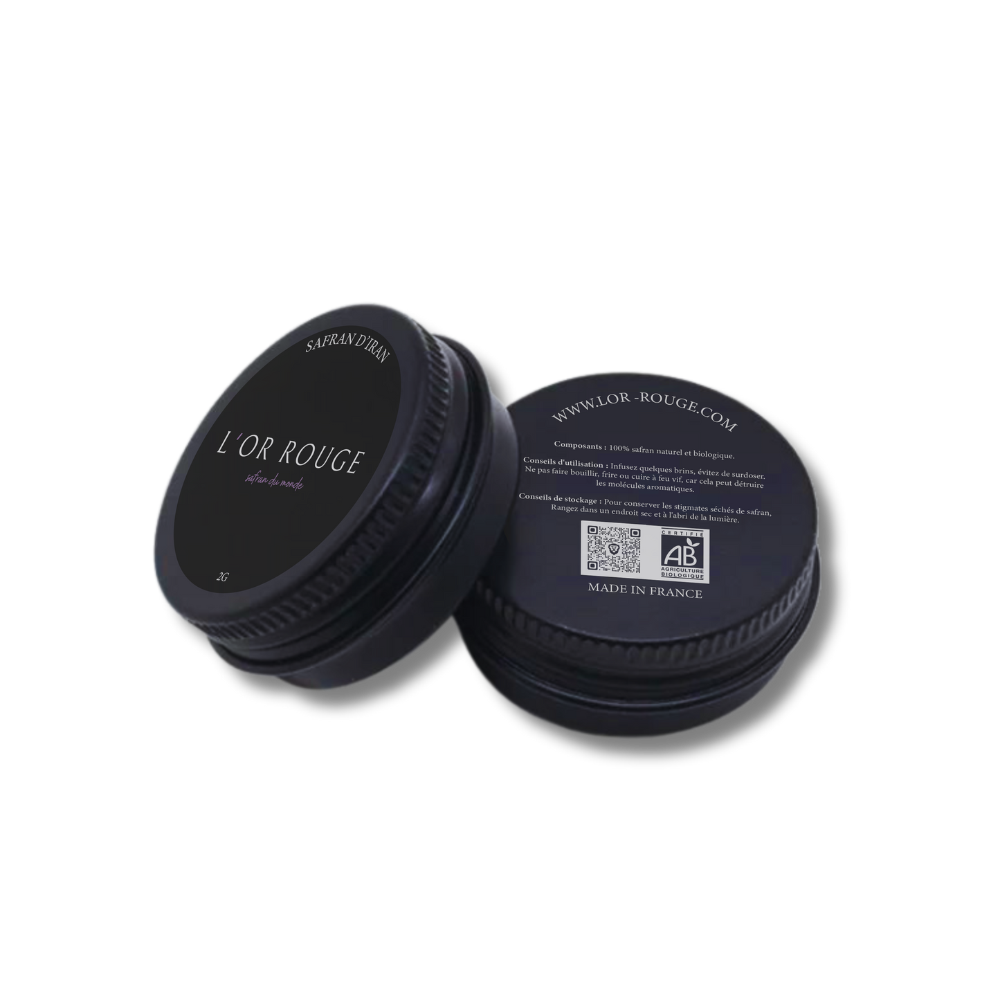 L’or rouge d’Iran™ : 2 g Safran bio Iranien